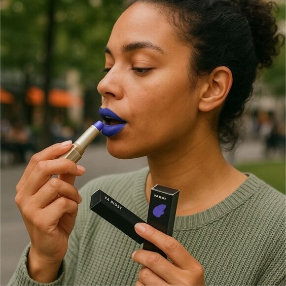 Fenty Beauty “Mattemoiselle” Lipstick – Ya Dig?! Blue, Plush Matte Finish, 1.7g - Picture 8 of 9